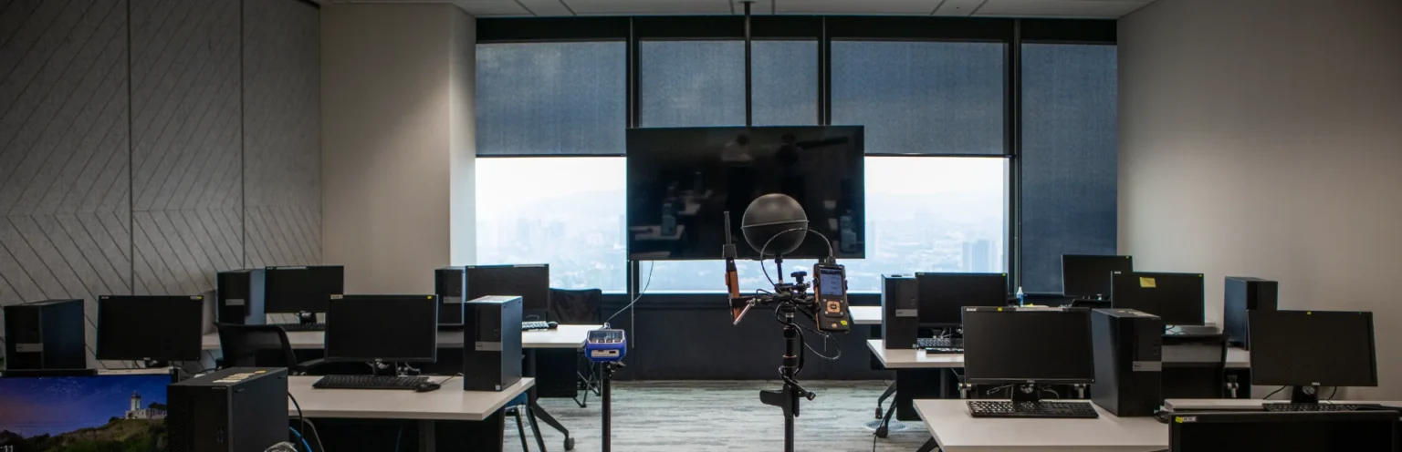 Airscan performing acoustic testing at Merdeka 118