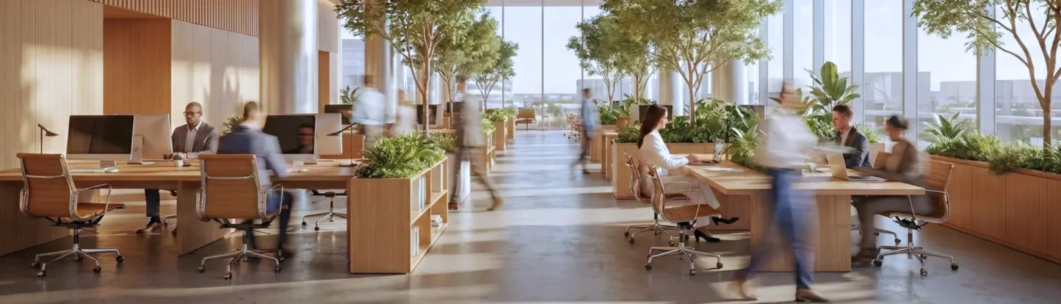Indoor air quality in a standard office